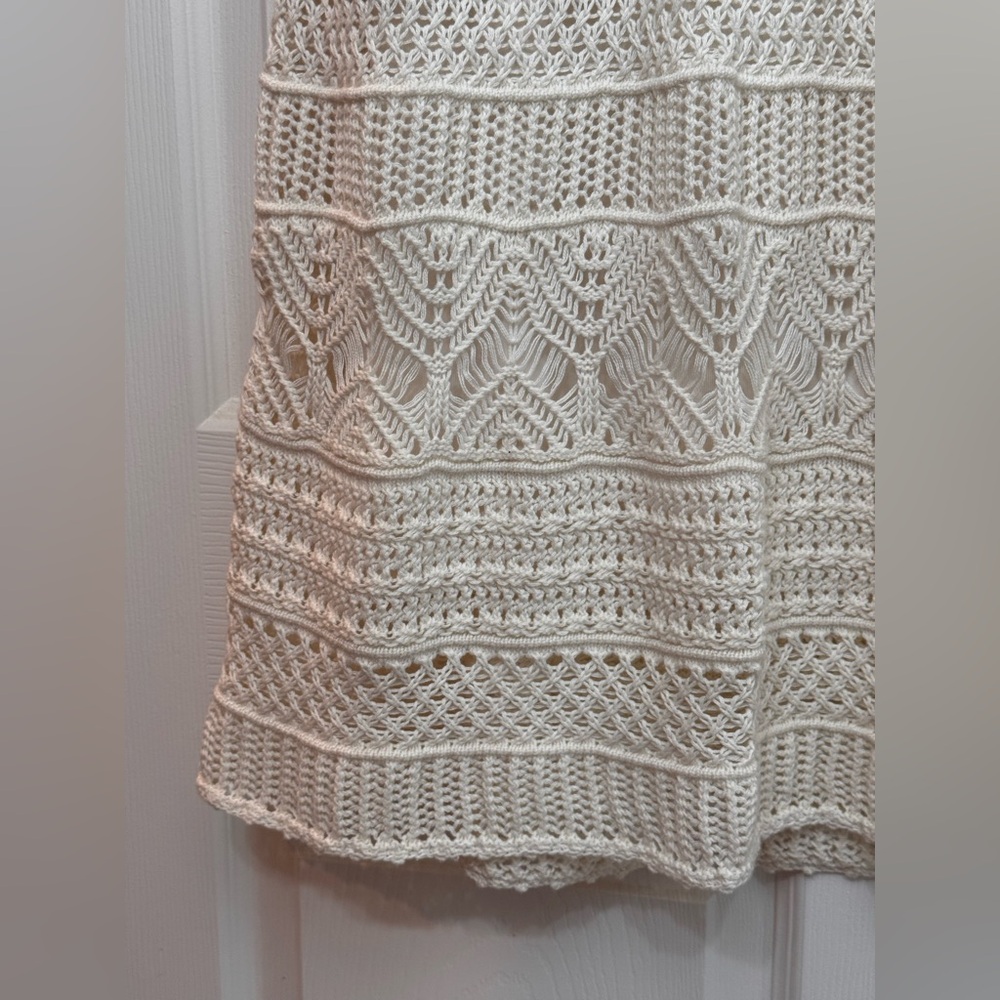 NWT Abercrombie and Fitch Crochet Style Mini Dress Cream
Color XL TALL(44” long) - Picture 5 of 11